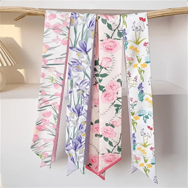 Σετ 6 Κορδέλες Για Τα Μαλλιά Με Floral Print