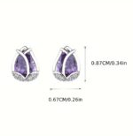 By Queen Ασημένια Καρφωτά Σκουλαρίκια Τουλίπα - Image 6