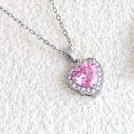 By Queen Κολιέ Καρδιά S925 Σε Ροζ Χρώμα Με Ζιργκόν - Image 10