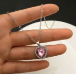 By Queen Κολιέ Καρδιά S925 Σε Ροζ Χρώμα Με Ζιργκόν - Image 16