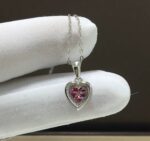 By Queen Κολιέ Καρδιά S925 Σε Ροζ Χρώμα Με Ζιργκόν - Image 23