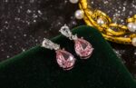 By Queen Σκουλαρίκια S925 Ροζ Δάκρυ & Κρυστάλλινη Λάμψη - Image 19