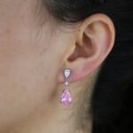 By Queen Σκουλαρίκια S925 Ροζ Δάκρυ & Κρυστάλλινη Λάμψη - Image 18