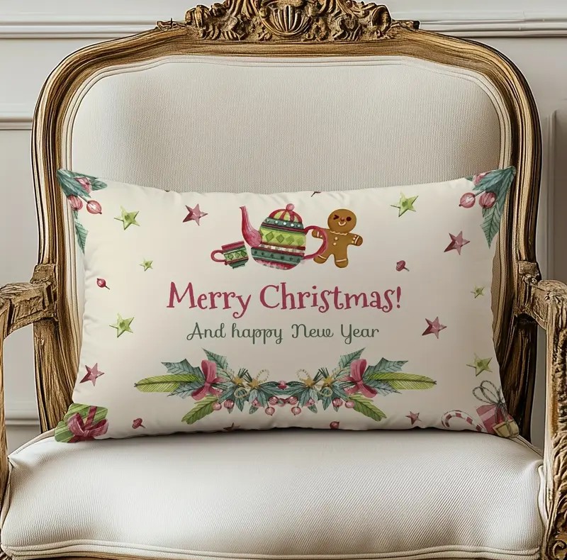 limited festive edition pillowcase gingerbread parallelogram1 By Queen Limited Festive Edition Μαξιλαροθήκη Gingerbread 50×30 εκ. - Image 1