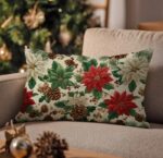 By Queen Limited Festive Edition Μαξιλαροθήκη Timeless Poinsettia 50x30εκ. - Image 3