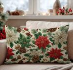 By Queen Limited Festive Edition Μαξιλαροθήκη Timeless Poinsettia 50x30εκ. - Image 5