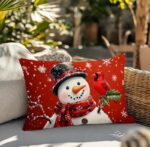 By Queen Limited Festive Edition Μαξιλαροθήκη Χιονάνθρωπος & Καρδινάλιος 50×30 εκ. - Image 9