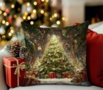 By Queen Limited Festive Edition Μαξιλαροθήκη Χριστουγεννιάτικο Δέντρο Με Δώρα 45x45εκ. - Image 2
