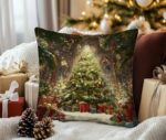 By Queen Limited Festive Edition Μαξιλαροθήκη Χριστουγεννιάτικο Δέντρο Με Δώρα 45x45εκ. - Image 5