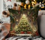 By Queen Limited Festive Edition Μαξιλαροθήκη Χριστουγεννιάτικο Δέντρο Με Δώρα 45x45εκ. - Image 6
