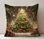 By Queen Limited Festive Edition Μαξιλαροθήκη Χριστουγεννιάτικο Δέντρο Με Δώρα 45x45εκ. - Image 7