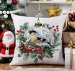 By Queen Limited Festive Edition Μαξιλαροθήκη Bird Ornament Design 45x45εκ. - Image 6