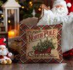 By Queen Limited Festive Edition Μαξιλαροθήκη North Pole Με Vintage Έλκηθρο 45x45εκ. - Image 4