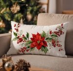 By Queen Limited Festive Edition Μαξιλαροθήκη Poinsettia Elegance 50x30εκ. - Image 3