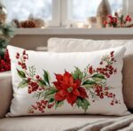 By Queen Limited Festive Edition Μαξιλαροθήκη Poinsettia Elegance 50x30εκ. - Image 4