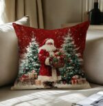 By Queen Limited Festive Edition Μαξιλαροθήκη Με Άγιο Βασίλη και Δώρα 45x45εκ. - Image 8