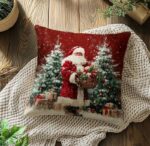 By Queen Limited Festive Edition Μαξιλαροθήκη Με Άγιο Βασίλη και Δώρα 45x45εκ. - Image 7