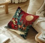 By Queen Limited Festive Edition Μαξιλαροθήκη Με Άγιο Βασίλη & Έλκηθρο 45x45εκ. - Image 3