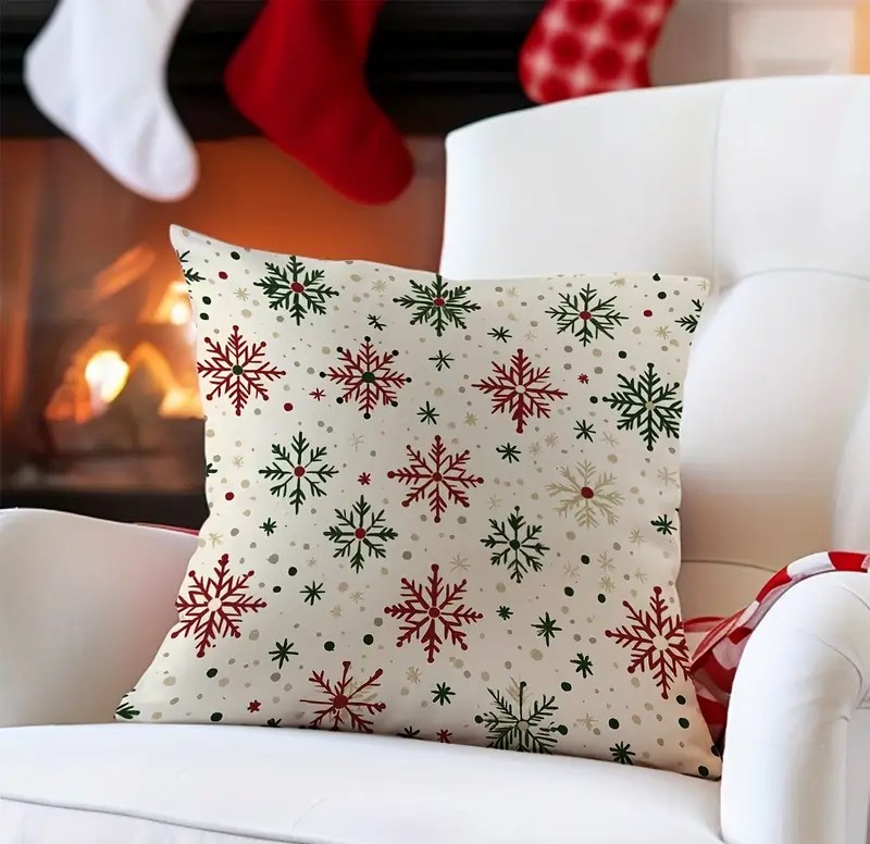 limited festive edition pillowcase snowflake1 By Queen Limited Festive Edition Μαξιλαροθήκη Snowflake 45x45εκ. - Image 1