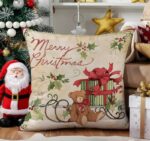 By Queen Limited Festive Edition Μαξιλαροθήκη Merry Christmas Με Αρκουδάκι & Δώρο 45x45εκ. - Image 6