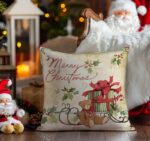 By Queen Limited Festive Edition Μαξιλαροθήκη Merry Christmas Με Αρκουδάκι & Δώρο 45x45εκ. - Image 7