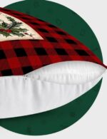 By Queen Limited Festive Edition Μαξιλαροθήκη Buffalo Plaid Με σχέδιο “Warm Winter Wishes” - Image 3