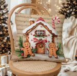 By Queen Limited Festive Edition Μαξιλαροθήκη Gingerbread House Και Μουσικό Φόντο 45x45εκ. - Image 4