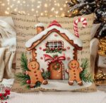 By Queen Limited Festive Edition Μαξιλαροθήκη Gingerbread House Και Μουσικό Φόντο 45x45εκ. - Image 5