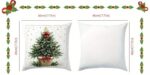 By Queen Limited Festive Edition Μαξιλαροθήκη Tree Με Κόκκινες Μπάλες Και Χρυσό Αστέρι 45x45εκ. - Image 9