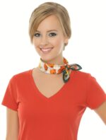 By Queen Σατέν Μαντήλι Με Ζωηρά Λουλούδια & Πράσινο Περίγραμμα - Image 12