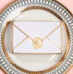 By Queen Elegant Ceremonial Box Κουτί Δώρου Με Χρυσή Σφραγίδα