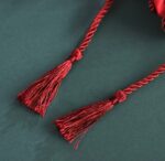 By Queen Luxury Gift Pouch Red Pearl Σατέν Πουγκί - Image 4