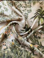 By Queen Jungle Σατέν Μαντήλι Με Τροπικά Φυτά & Ζώα - Image 16