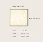 By Queen Σατέν Μαντήλι Κρεμ Με Παστέλ Λουλούδια Και Πράσινο Περίγραμμα - Image 6