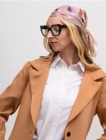 By Queen Σατέν Μαντήλι Με Elegant & Artistic Floral Σχέδιο - Image 11