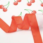 By Queen Playful & Feminine Σατέν Μαντήλι Με Cherry Print - Image 17