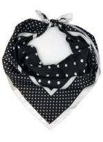 By Queen Retro Chic Elegance Σατέν Μαντήλι με Polka Dots - Image 4