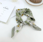 By Queen Σατέν Φουλάρι Με Μαργαρίτες Romantic & Fresh - Image 15