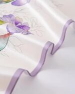 By Queen Σατέν Μαντήλι Με Ζωγραφιστές Ίριδες Σε Υδατογραφία - Image 26