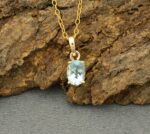 By Queen Πολυτελές Γυναικείο Ασημένιο Κολιέ Mε Γαλάζιο Τοπάζι - Image 5