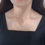 By Queen Πολυτελές Γυναικείο Ασημένιο Κολιέ Mε Γαλάζιο Τοπάζι - Image 6