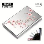 By Queen Floral Cherry Blossom Metal Card Holder - Image 2