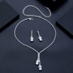 By Queen Elegant Crystal Κολιέ Και Σκουλαρίκια Με Λαμπερές Πέτρες - Image 11