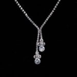 By Queen Elegant Crystal Κολιέ Και Σκουλαρίκια Με Λαμπερές Πέτρες - Image 17