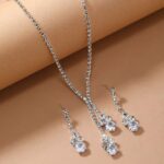 By Queen Elegant Crystal Κολιέ Και Σκουλαρίκια Με Λαμπερές Πέτρες - Image 9