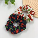 By Queen Scrunchie Με Κερασάκια(Τυχαίο Χρώμα Επιλογής)