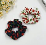 By Queen Scrunchie Με Κερασάκια(Τυχαίο Χρώμα Επιλογής) - Image 4