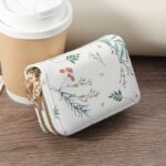 By Queen Λευκό Floral Πορτοφολάκι Με Χρυσό Φερμουάρ - Image 12