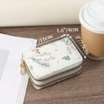 By Queen Λευκό Floral Πορτοφολάκι Με Χρυσό Φερμουάρ - Image 13