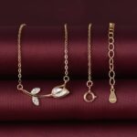 By Queen Ασημένιο Gold Plated Κολιέ Τουλίπα Mε Ζιργκόν - Image 11